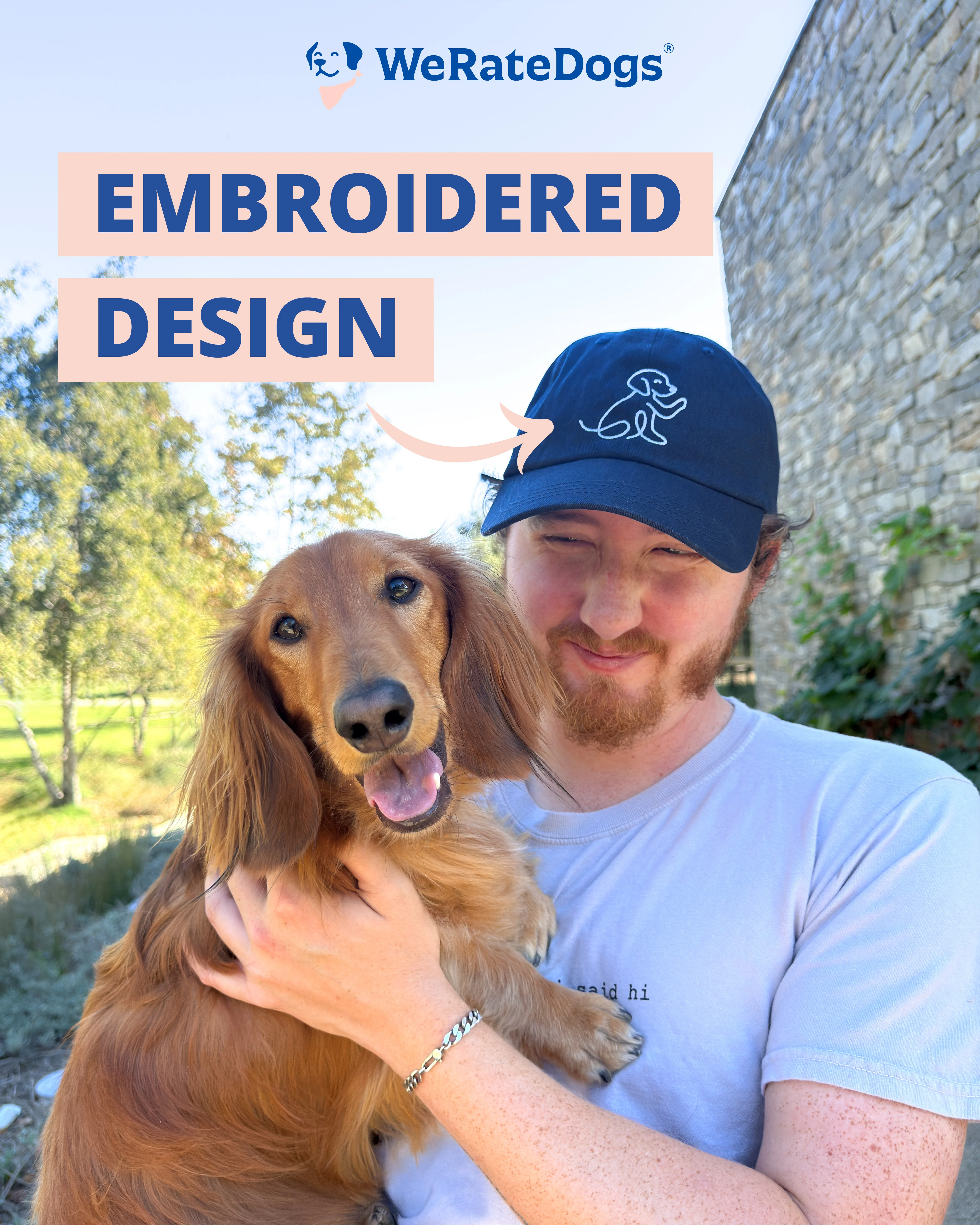 Navy Waving Dog Hat - Image 3