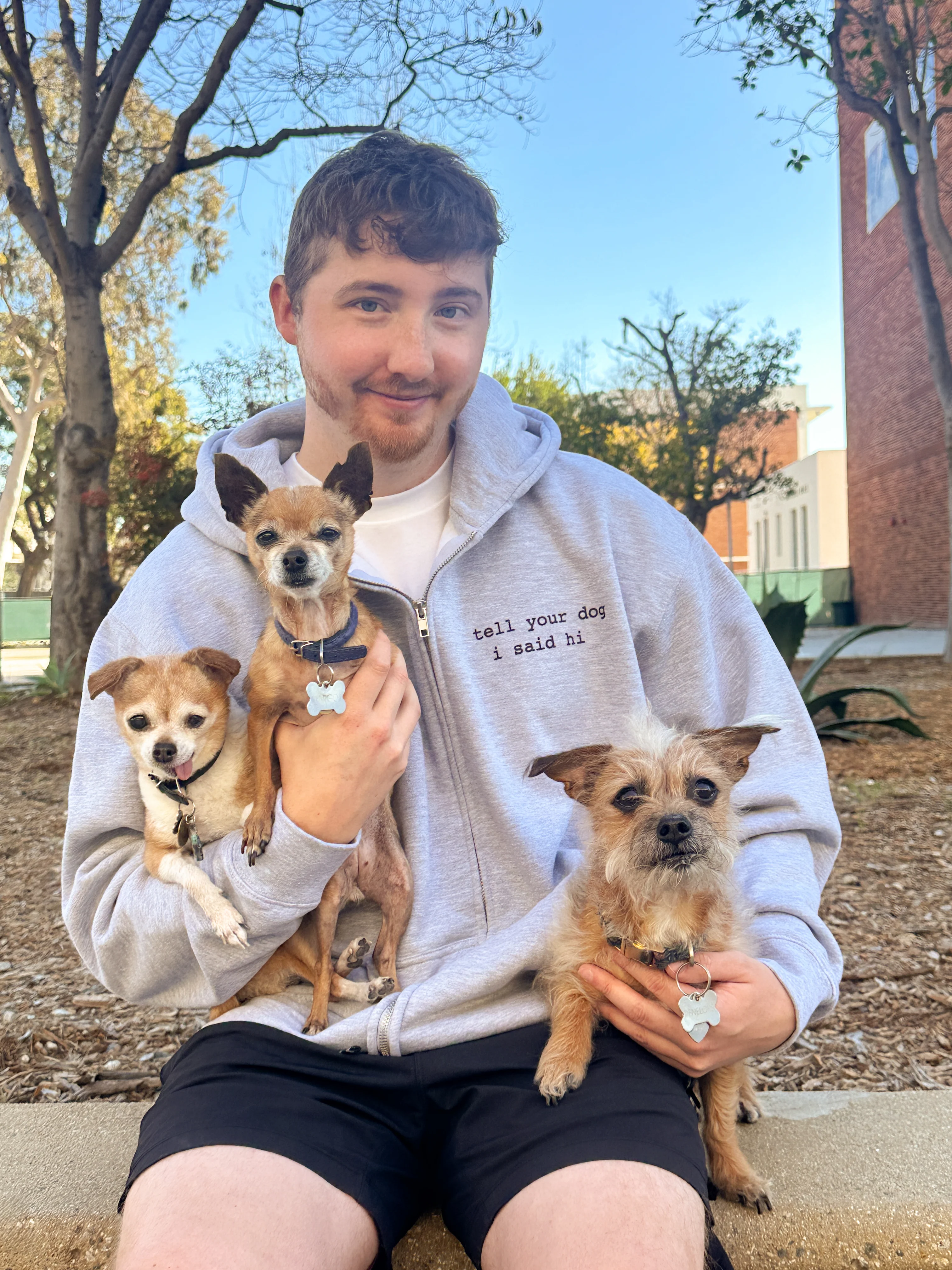 Zip Hoodie - Heather Grey - Image 3